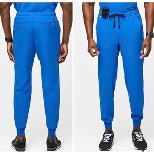 Figs Tansen Jogger Scrub Pants Mens Large Blue Bottoms Medical Dr Nurse